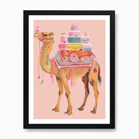 Camel With Cake 2 Art Print