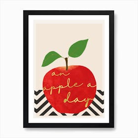 Eat Red Apples Art Print