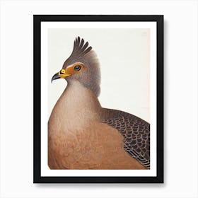 Grouse James Audubon Vintage Style Bird Art Print