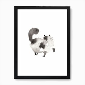 Funny Cat Art Print