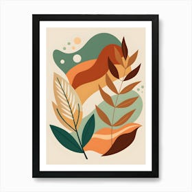 Abstract Leaves 16 Art Print