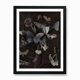 Butterflies On A Tree Art Print