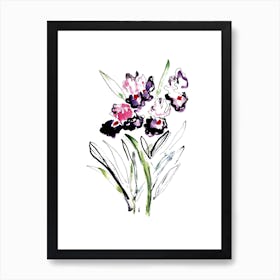 Iris Flower Art Print