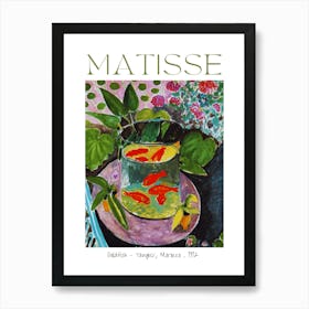 The Goldfish - Tangier, Morocco 1912 by Henri Matisse Gallery Exhibition in Paris, France Poster Print - Abstract Watercolor North Africa HD High Resolution Art Print