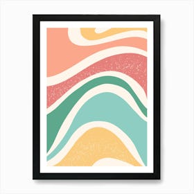 Abstract Wave Pattern 1 Art Print
