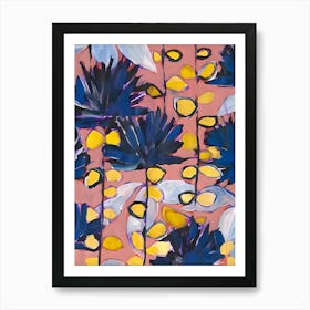 'Blue And Yellow' Art Print