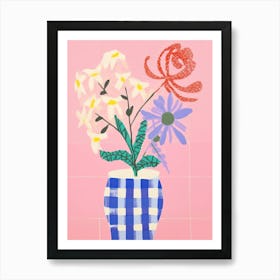 Bluebell Flower Vase 4 Art Print