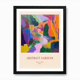 Colourful Gardens Bodnant Garden United Kingdom 2 Red Poster Art Print