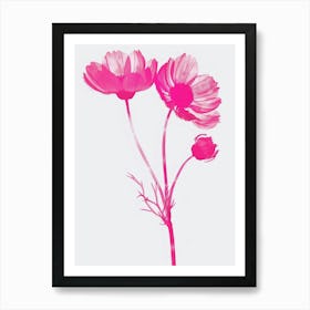 Hot Pink Daisy 1 Art Print