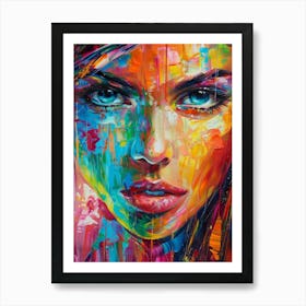 Woman'S Face 68 Art Print