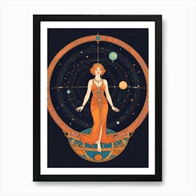 Venus And Planets Art Print