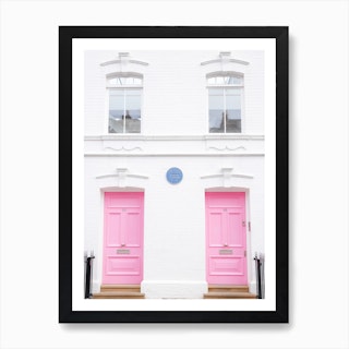 London Loves Pink Art Print