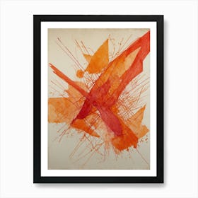 Abstract Orange Art Print