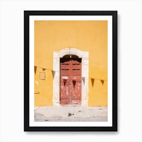 Izamal Front Door Yucatan Mexico Art Print