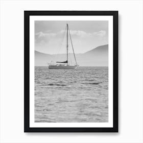 Sailboat In The Sea Art Print