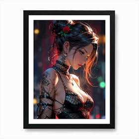 Anime Girl 5 Art Print