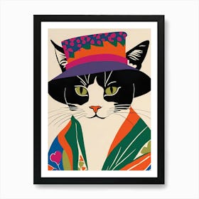 Cat In Hat 1 Art Print