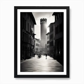 Lucca, Italy,  Black And White Analogue Photography  2 Art Print