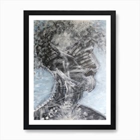 Man'S Head Art Print