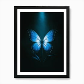 Blue Butterfly 3 Art Print