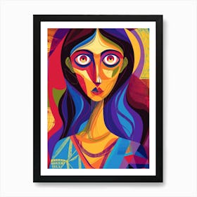 Woman'S Face 96 Art Print