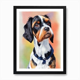 Cesky Terrier 3 Watercolour Dog Art Print