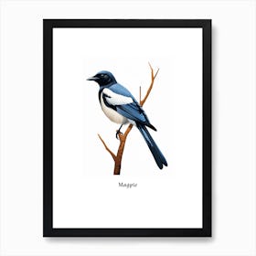 Magpie Kids Animal Poster Art Print