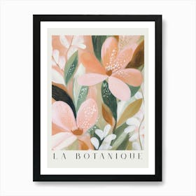 Soft modern botanicals in pastel hues in a minimalist aesthetic – Scandinavian style abstract floral illustration botanical print - contemporary wall art perfect for calm bedrooms, elegant offices, or nature inspired feminine decor 6 Art Print