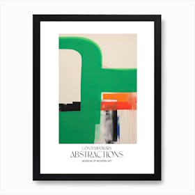 Green Abstract Painting 1 Exhibition Poster Art Print