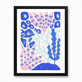 Sea Life Ocean Collection Boho Art Print