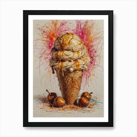 Ice Cream Cone 49 Art Print