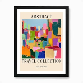 Abstract Travel Collection Poster Seoul South Korea 1 Art Print