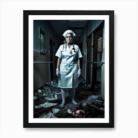 Trouble Sleeping In The Hospital-Call The Night Nurse - Reimagined 12 Art Print