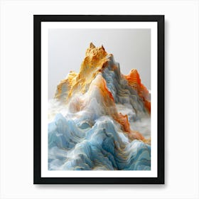 Abstract Mountain Art Print