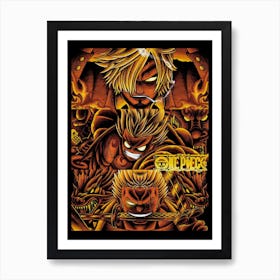 One Piece Anime Poster 9 Art Print