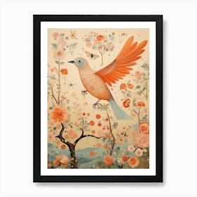 Robin 3 Detailed Bird Painting Art Print