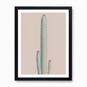 Rat Tail Cactus Simplicity Art Print