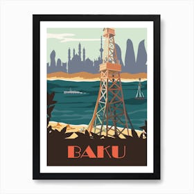 Baku, Capital City, Azerbaijan Art Print