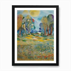 Landscape With Trees 8 Art Print