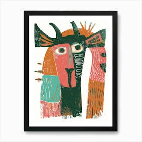 Goat Head 3 Art Print