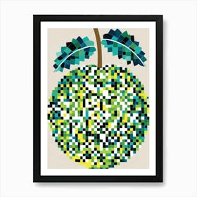 Pixelated Fruit Art Print