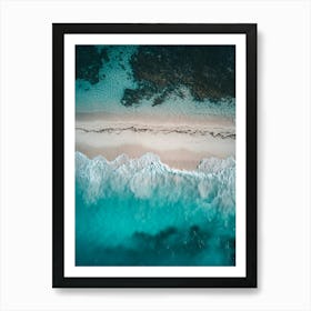 Aerial View Of A Beach 136 Art Print