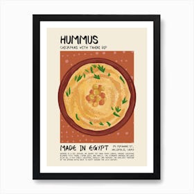 Hummus Art Print