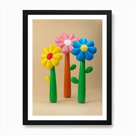 Dreamy Inflatable Flowers Marigold 2 Art Print