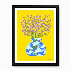 Cloud Vase Art Print