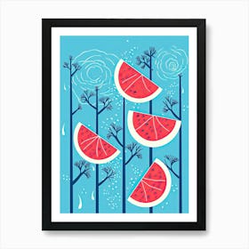 Watermelon Illustration 3 Art Print