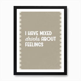 Mixed Drinks Art Print