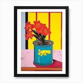 Freesia In A Can Pop Art  Art Print