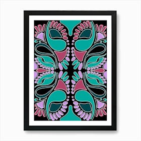 Abstract Flower Pattern Art Print