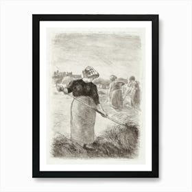 Women Tossing The Hay (1890, Printed 1906), Camille Pissarro Art Print